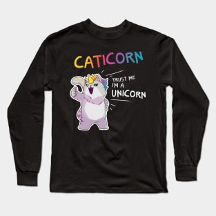 Meowgical Caticorn T Shirt| Kittycorn Shirt Long Sleeve T-Shirt